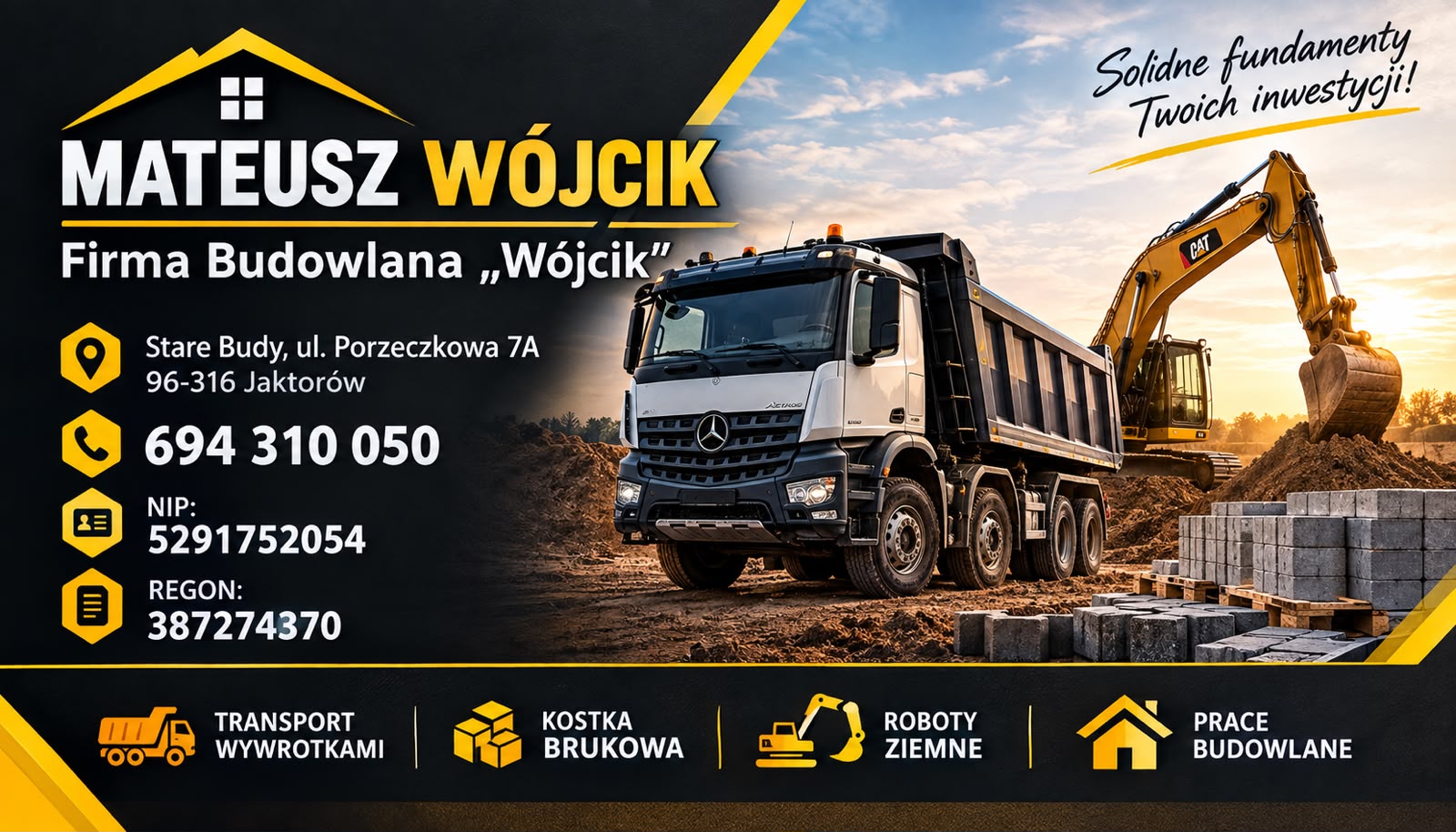 MAG-BUD Mateusz Wójcik - Usługi budowlane i ziemne
